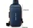 Bolso De Hombro Usb Antirrobo Multifunción Unisex