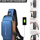 Bolso De Hombro Usb Antirrobo Multifunción Unisex