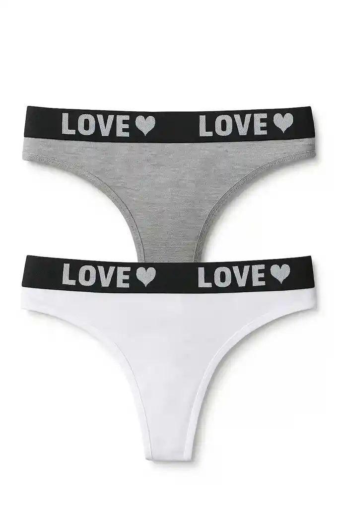 Dos Pantys Hilo En Algodon Talla