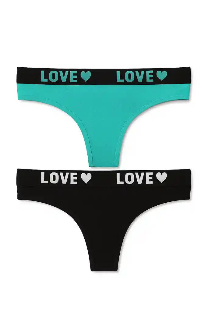 Dos Pantys Hilo En Algodon Talla
