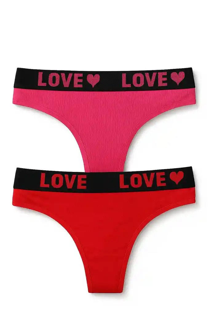 Dos Pantys Hilo En Algodon Talla