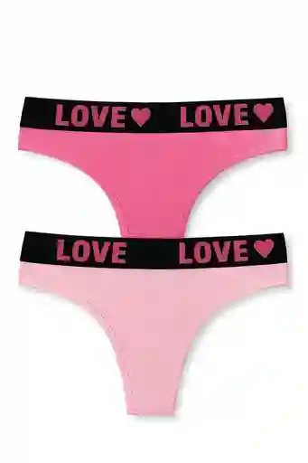 Dos Pantys Hilo En Algodon Talla