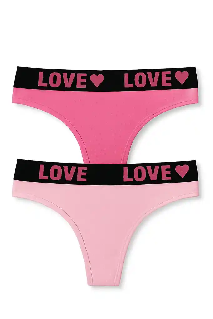 Dos Pantys Hilo En Algodon Talla