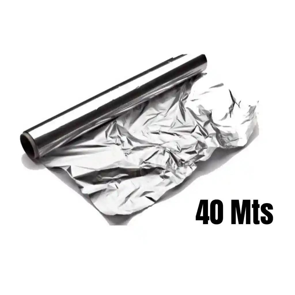Papel Aluminio Multiusos Rollo X 40 Metros