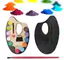 Paleta Pinturas Acuarelas Escolar Artística X 12 Colores Con Pincel