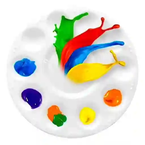 Paleta Plástica Blanca Mezcladora De Pinturas