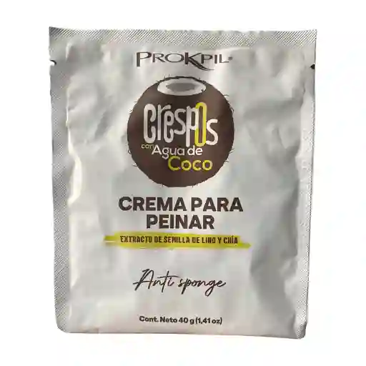 Crema Para Peinar Crespos Con Agua De Coco Prokpil