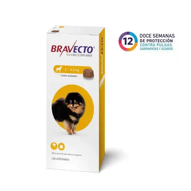 Bravecto Tableta Masticable 2 - 4.5 Kg