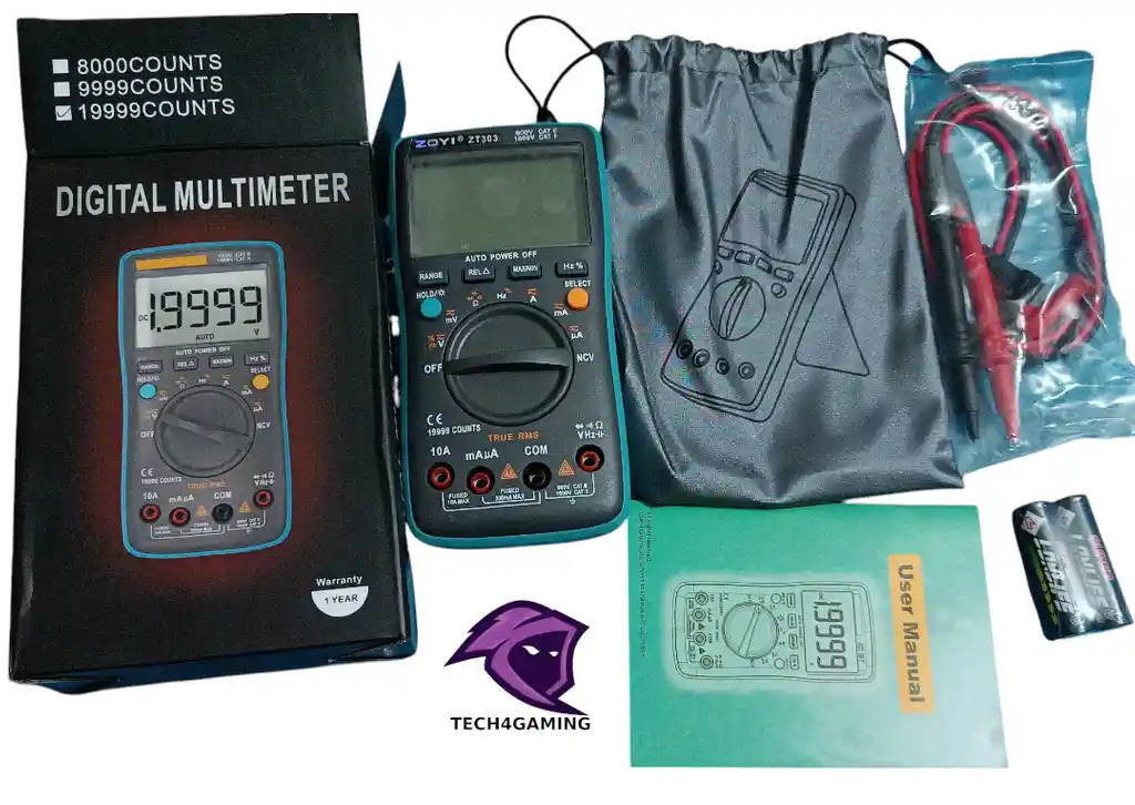 Multimetro De Alta Precisión Zt303 Mide Con Exactitud Y Confianza 1.9999