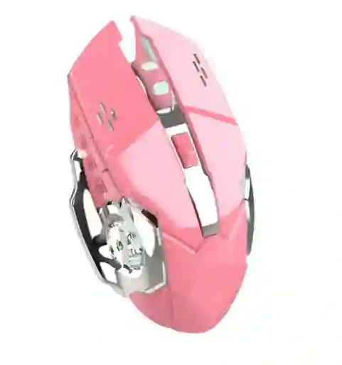 Mouse Gamer Inalambrico 6 Botones Black Edition Receptor Usb Con Luces Rgb