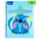 Primavera Cuaderno Grande Argollado Pasta Dura, Stitch 04