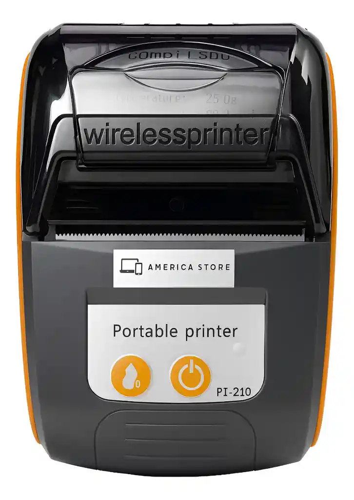 Impresora Pos Portable Bluetooth Térmica Celular 58mm - Naranja