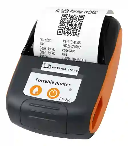 Impresora Pos Portable Bluetooth Térmica Celular 58mm - Naranja