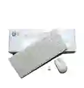 Kit Combo Inalambrico Mini Teclado Keyboard + Mouse Pc 2.4ghz Usb Color Negro/blanco