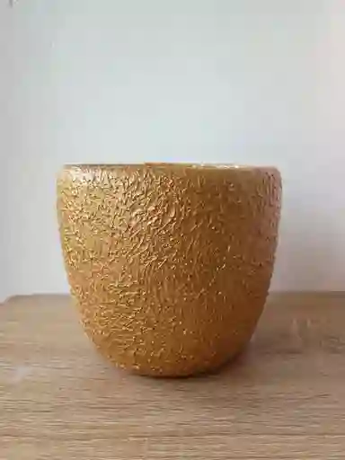 Maceta Dorada Texturizada