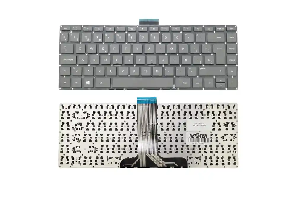 Teclado Hp 14-ax Enter Recto Negro
