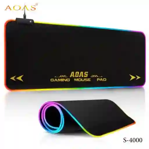 Padmouse Gamer Rgb 80x30cm / Iluminacion Rgb Variable / Color Negro Sobrio
