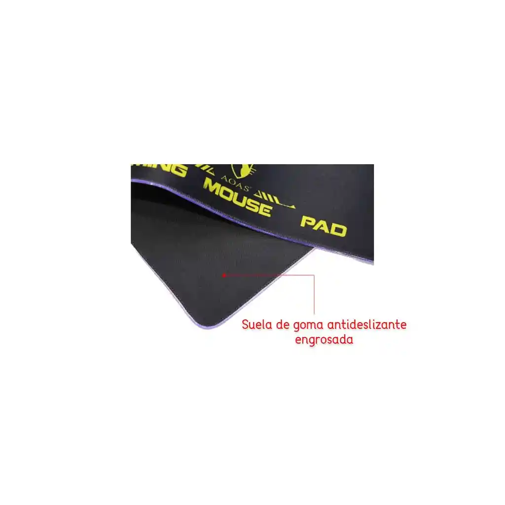 Padmouse Gamer Rgb 80x30cm / Iluminacion Rgb Variable / Color Negro Sobrio
