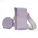 Bolso Portacelular Correa Tejida 1 Bolsillo Con Monedero