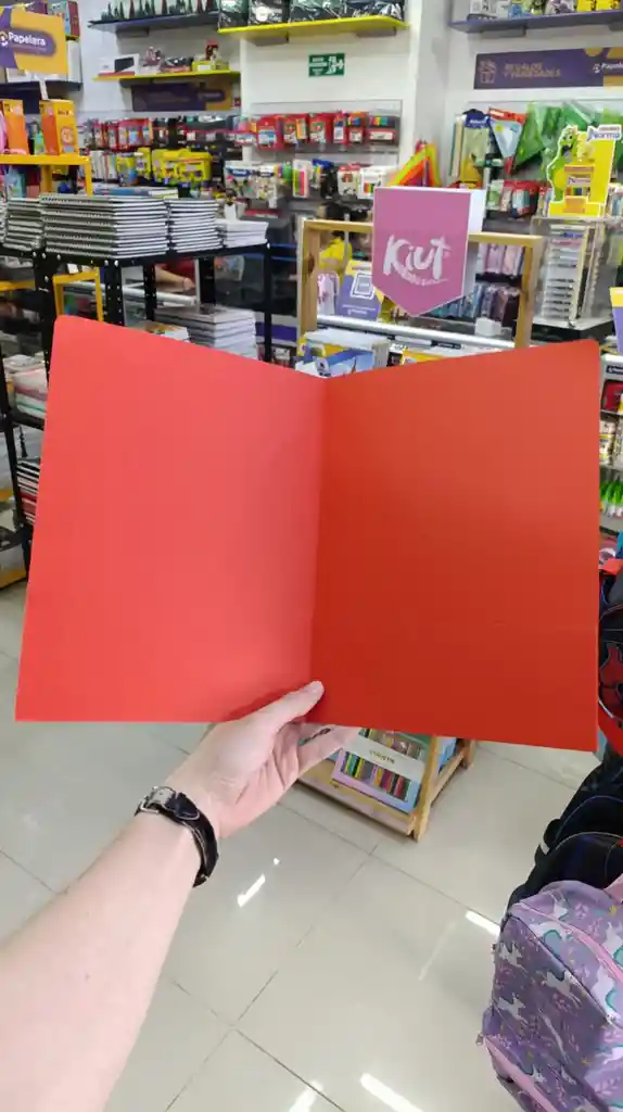 Carpeta Con Bolsillo Rojo Tamaño Carta