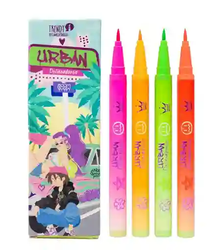 Kit Delineadores Urban De Trendy
