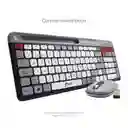 Combo De Teclado Y Mouse Inalámbrico - Teclas Suaves Con Holder Para Cel - Ctmijr-012