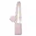 Bolso Portacelular Correa Tejida 1 Bolsillo Con Monedero 	rosa