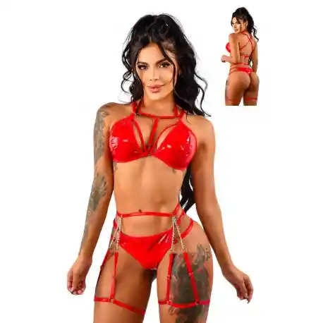 Conjunto Leather Desire – Conjunto De Poder Y Provocación