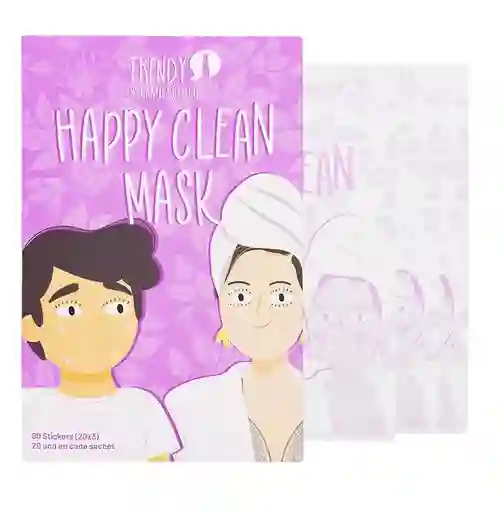 Mascarilla Stickers Para Acné Happy Clean De Trendy