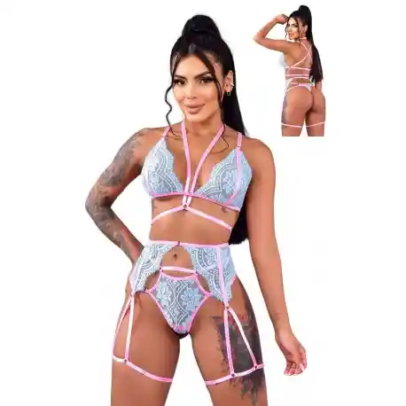 Conjunto Encaje Enredado – Seducción Que Amarra Y Desata