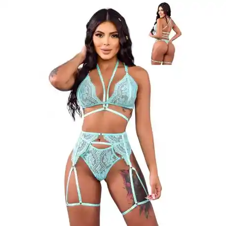 Conjunto Encaje Enredado – Seducción Que Amarra Y Desata
