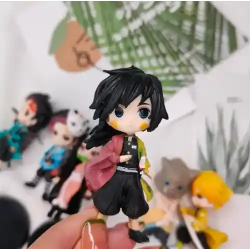 Colección Figuras Demon Slayer Anime X6