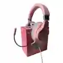 Audifonos Diadema Gamer Onikuma K15 Rosados Con Luz Rgb Led