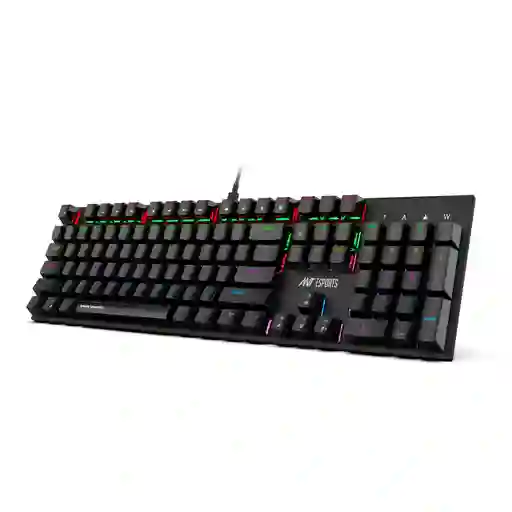 Teclado Mecanico Rgb Switch Azul / 104 Teclas / Ant Mk3200 V2