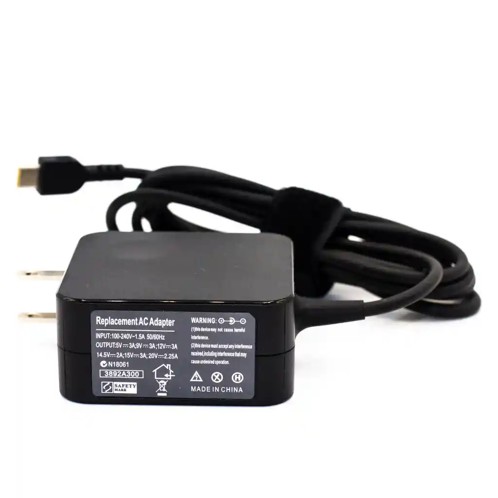 Cargador Usb Tipo C 45w (20v-2.25a) Cuadrado