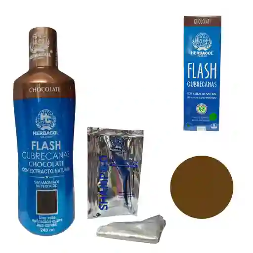 Flash Cubre Canas Chocolate Herbacol 240ml