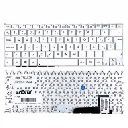 Teclado Asus X201e F201e S200 S200e X202 Blanco