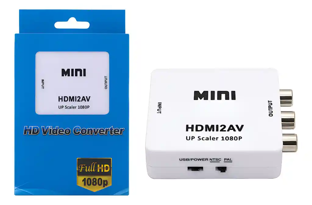 Adaptador Convertidor Hdmi A Rca / Av Tv Box A Televisor Crt