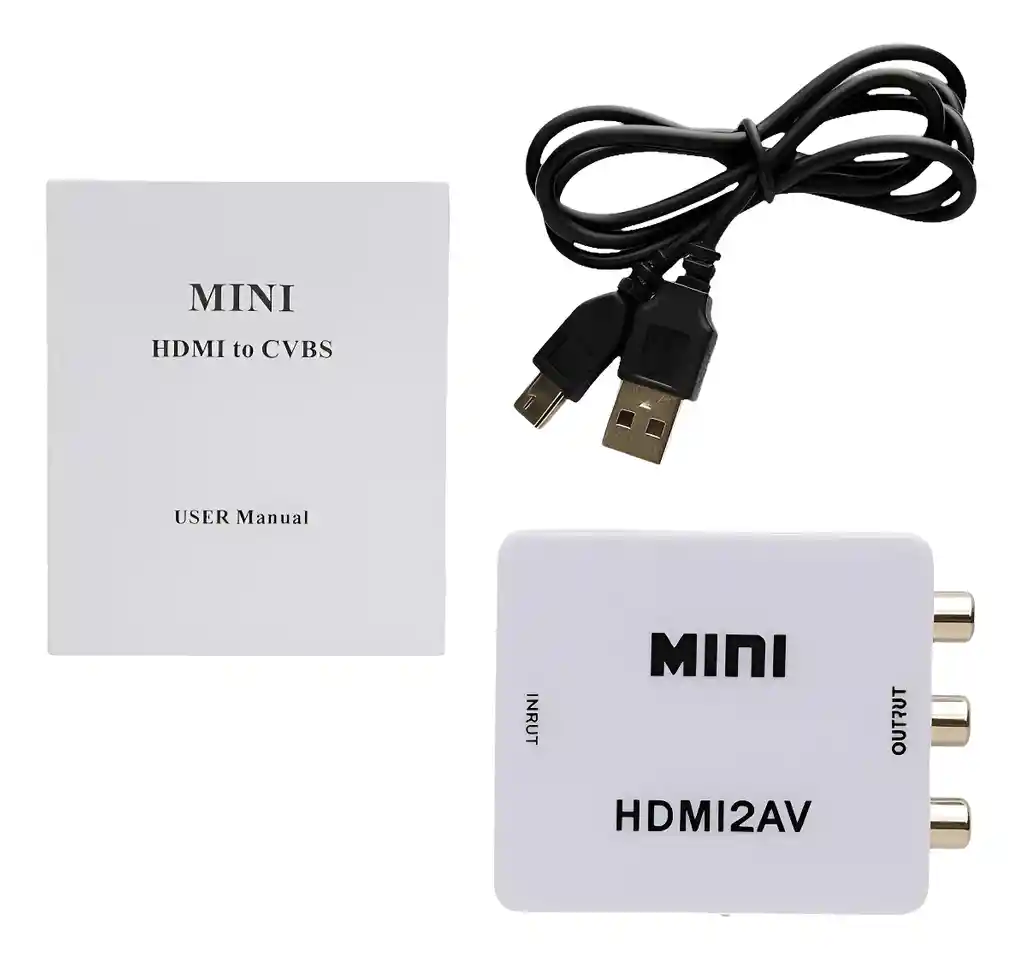 Adaptador Convertidor Hdmi A Rca / Av Tv Box A Televisor Crt