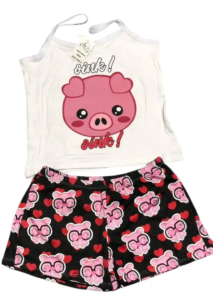 3 Unidades Pijamas Para Dama Sexy Con Lindos Estampados Navideños