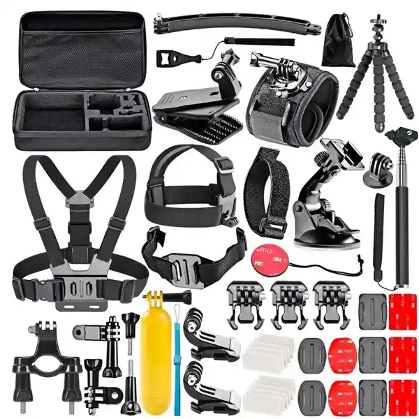 Accesorios Gopro 50pzs Premium Maletin Tripode 44 Go Pro