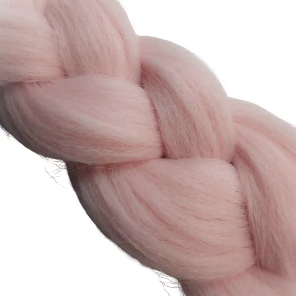 Kanekalon Trenzas Color Rosado Claro