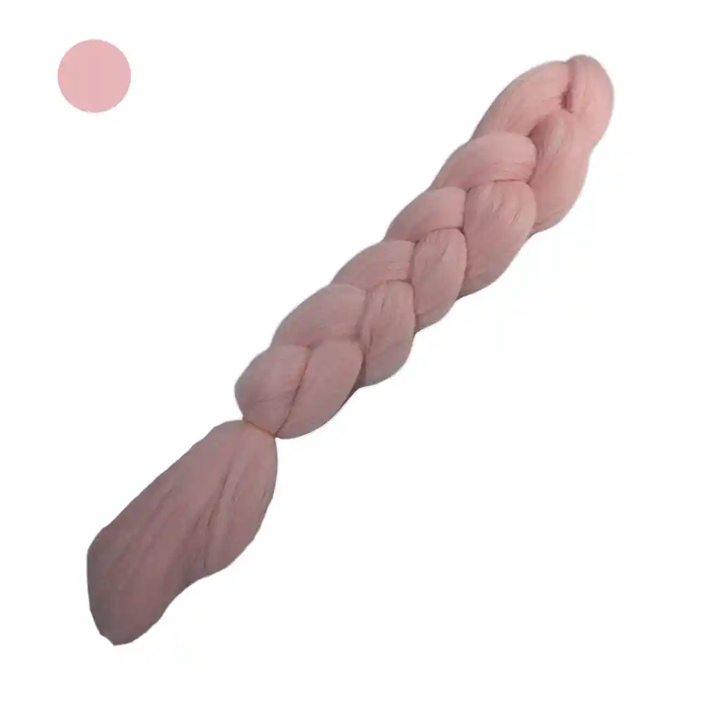 Kanekalon Trenzas Color Rosado Claro