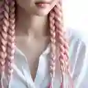 Kanekalon Trenzas Color Rosado Claro