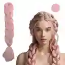 Kanekalon Trenzas Color Rosado Claro