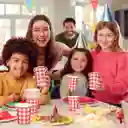 10 Platos Torta10 Vasos Desechables Fiesta Picnic