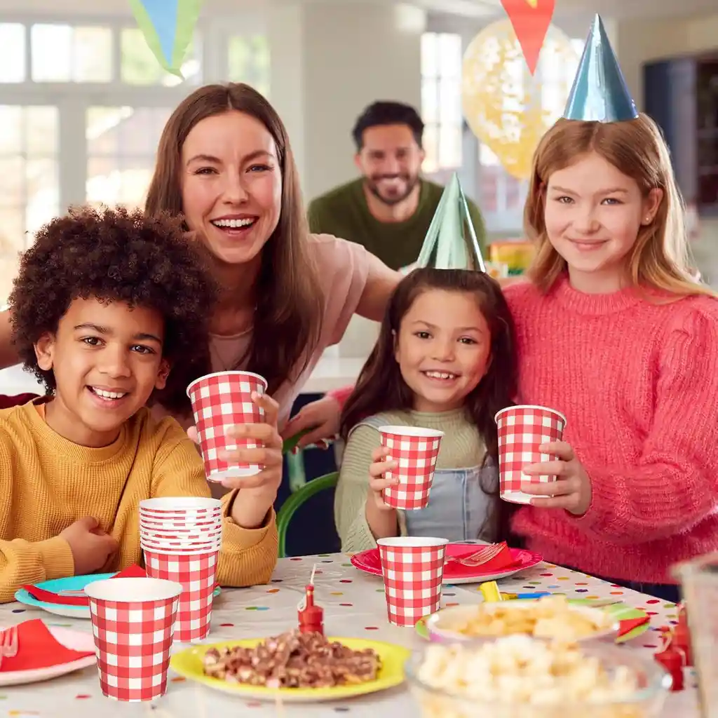 10 Platos Torta10 Vasos Desechables Fiesta Picnic