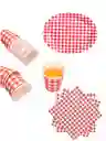 10 Platos Torta10 Vasos Desechables Fiesta Picnic