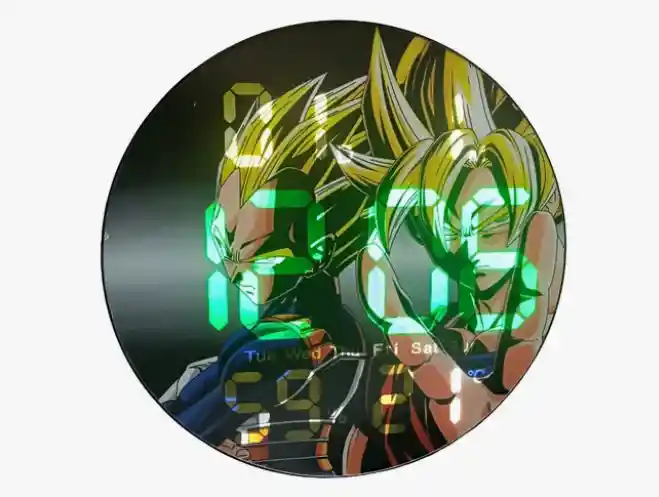 Reloj De Pared Digital Anime Dragon Ball
