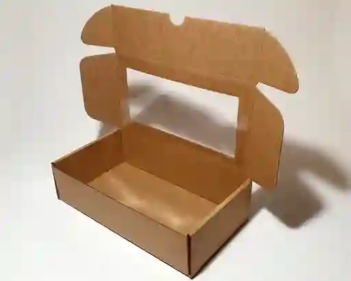 Caja Kraft Con Ventana Rectangular 30x21x9 Cm